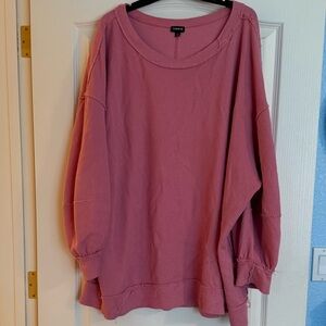 Torrid Women's Soft Pink Crew Neck Sweater